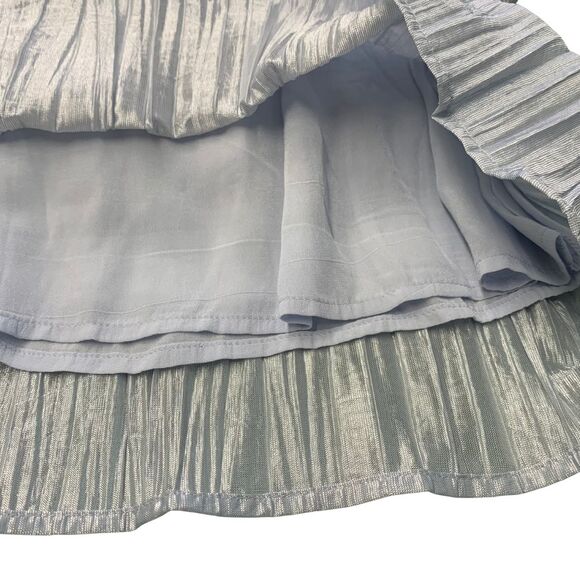 J. CREW Collection Skirt Crinkled Knee Length Pull-On with Waist Bow SX - Picture 6 of 9